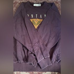 XL 100% cotton vintage style Montana Ski sweatshirt
